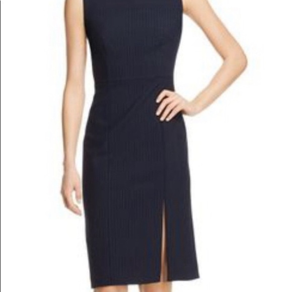 Hugo Boss Denaka pinstripe sheath dress, sz 4, NWT - Picture 3 of 13